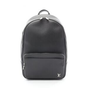 Louis Vuitton Alex Backpack, Taiga Leather, Men's, Black, M30258